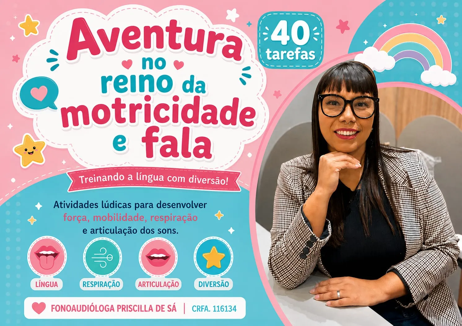 Capa do material Aventura no Reino da Motricidade e Fala